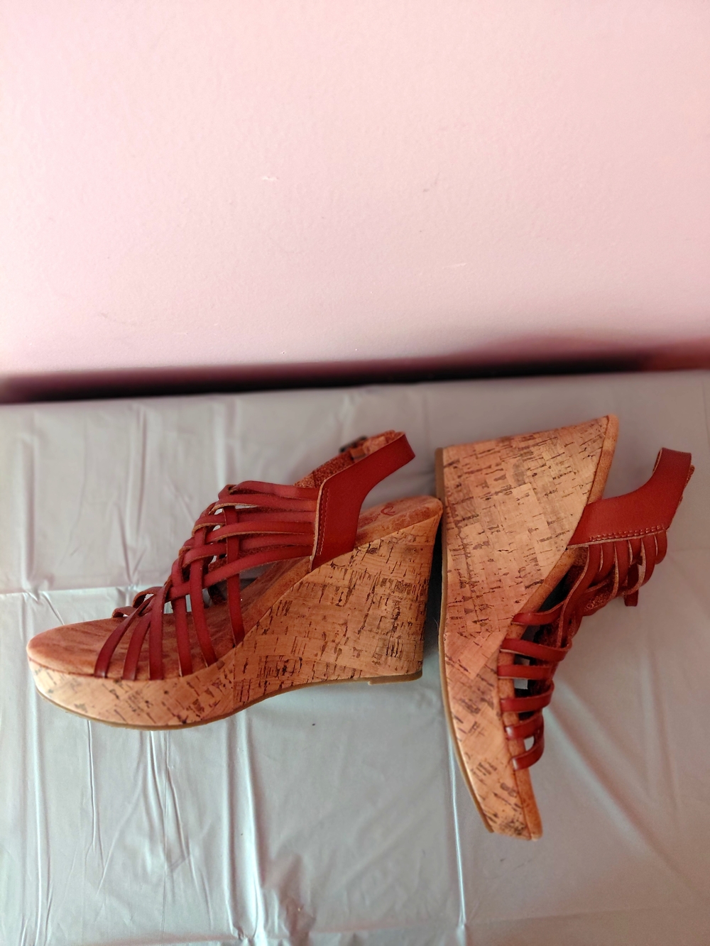 NEW without Tag Jellypop Boulevard Sz 7.5 Wedge Sandal 4 Inch Heel. - Picture 11 of 14